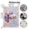 Betta Fish Pearl Kit DIY 5D Rhinestone Art Craft for Adults and Kids Home Party Decoration Handmade Gift