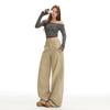 Women's High Waist Wide Leg Jeans Seam Detail Baggy Denim Pants Streetwear For Autumn
