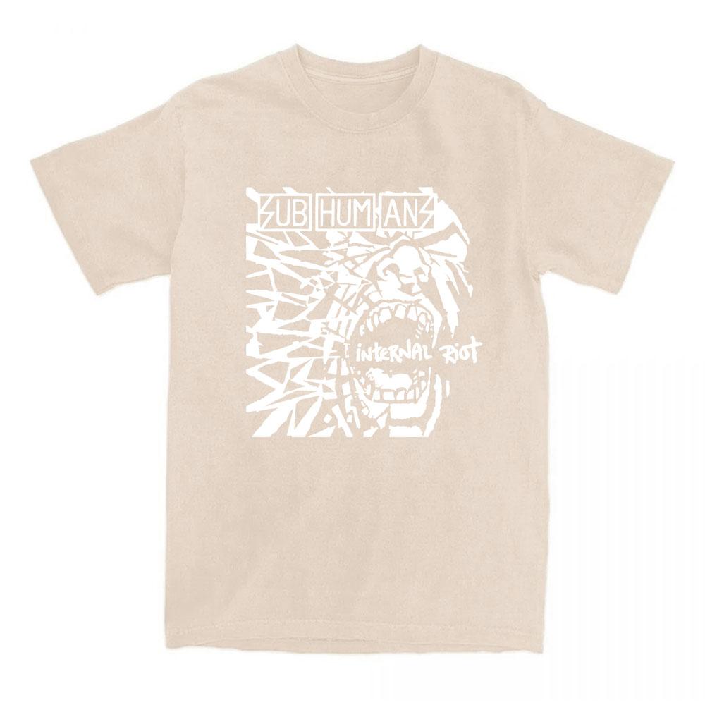 Streetwear Subhumans Rock Band Graphic Tshirts Grunge Fashion Summer T-shirt Casual Hip Hop Streetwear Graphic Tee Top