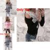 Elegant Spring Collection Sexy Lace Shoulder Cutout Cotton T-shirt Top In Gray Pink White And Black