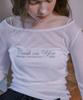 LULUCHOU See-Through Boat Neck T-Shirt - White