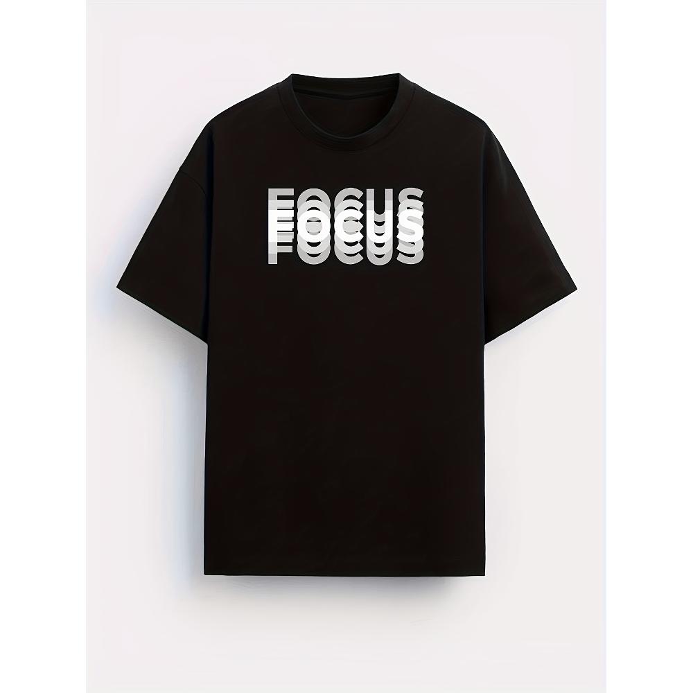 

Layered Focus T-Shirt,Soft Breathable & Fade-Resistant, Classic Fit for Daily Casual Wear XXL белый