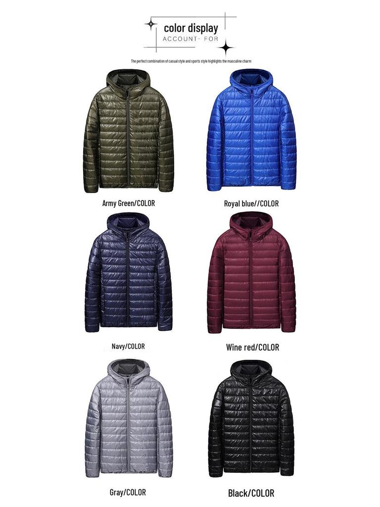 2025 Men's Autumn/Winter Lightweight Padded Down Cotton Jacket