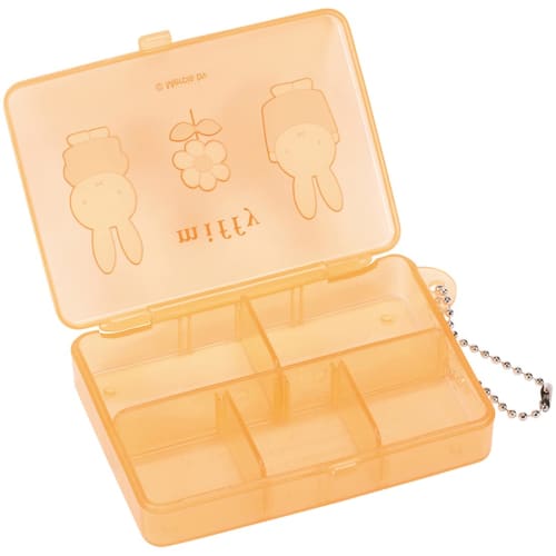 Skater Multi Case with Moving Dividers, Medicine Case, Small Items Case, Accessory Case Miffy ZMLC1-A