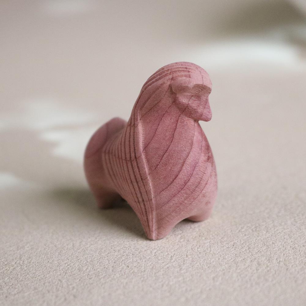 Blut-Zypresse Tang-Pferd Ornament - Elegante Schreibtisch- und Wohnzimmer-Dekoration für Neujahrsfeiern