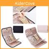 Portable Mini Jewelry Roll With Foldable Design For Travel And Storage