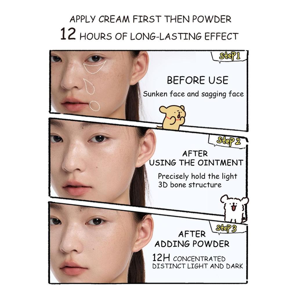 Little ONDINE duo-color highlighter 01 3g+6.5g/0.11oz+0.23oz