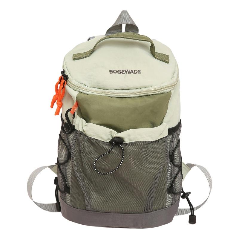 Casual and lightweight daily outdoor mountain backpack large capacity men s and women s contrasting color shoulder backpack хаки