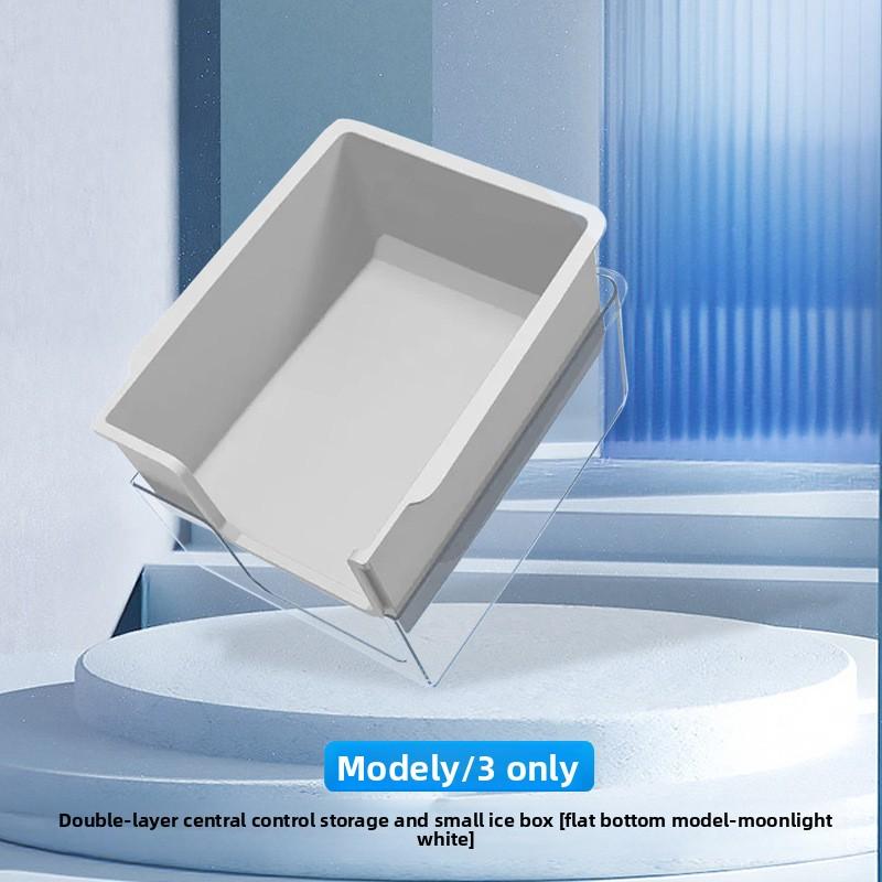 

Car Sticker Hot For Tesla Model 3 Model Y 2020-2026 Central Control Storage Box Silicone Double Box Car Good Tools Car Modificat NO LOGO