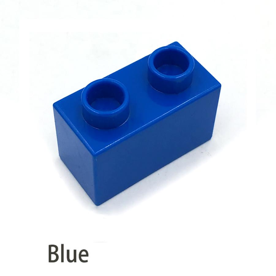 Non-Toxic Big Size Diy Building Blocks Thick Figures Bricks 1X2Dot 24Pcs Educational Creative Toys For Children Compatible With Brands