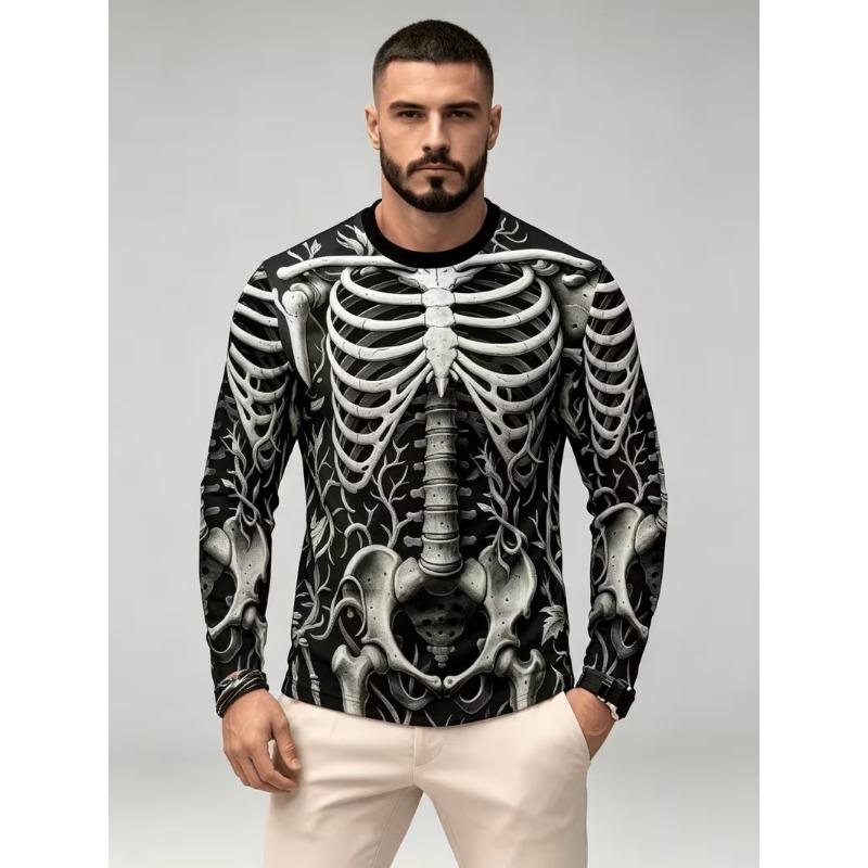 Men's Long Sleeve T-Shirt Casual Fashion