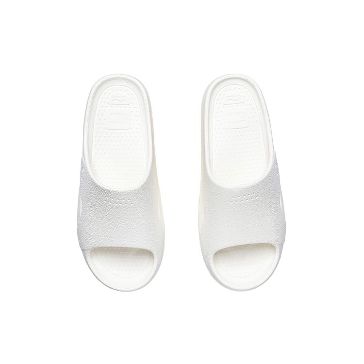 Li Ning LN Roxy Non-Slip Durable Slide Sandals Men Footwear White AGAR007-1