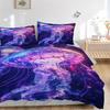 3pcs Anime Jellyfish Bedding Set - Includes One Quilt Cover and Two Pillowcases (No Filling) - Perfect for Bedroom and Guest Room Decoration