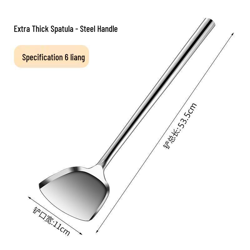 Edelstahl Kochlöffel mit langem Griff Wok- und Servierlöffel Set