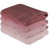 Set aus 4 Badetüchern - 70 x 140 cm - Puder