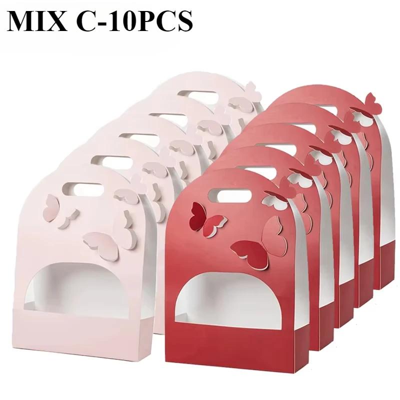 5-10PCS 3D Hollow Butterfly Flower Box Gift Packaging Bag for Home Decor Valentine’s Day Mother’s Day Girlfriend Birthday Gifts