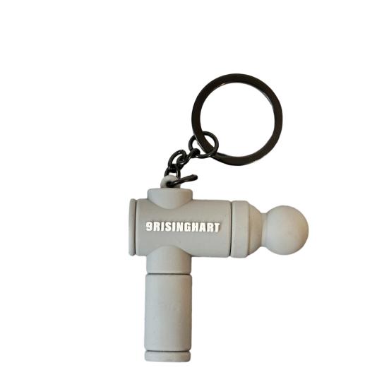 

Keychain Pendant Multi-Color Design Lightweight Soft Silicone Mini Fascial Machine Shape Keychain Portable Decompression Toy Backpacks Accessories сірий