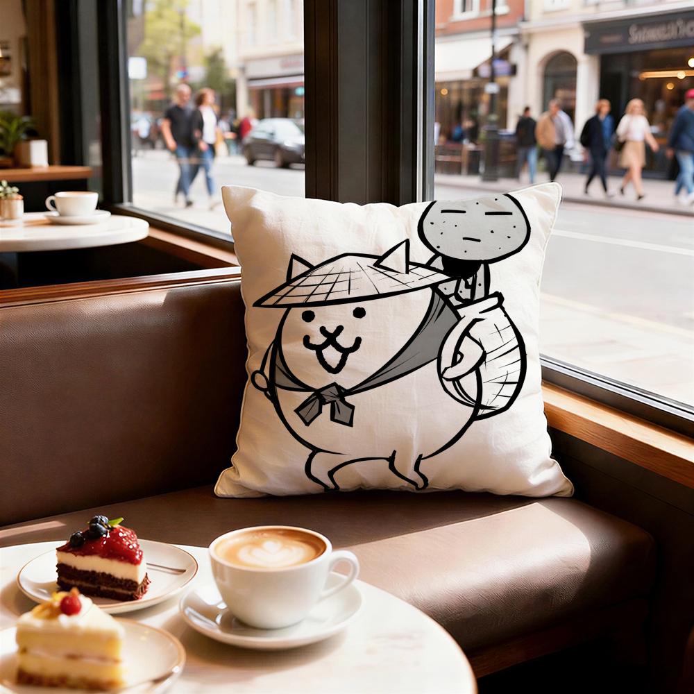 Game The Battle Cats Cushion Cover Decorative Cushions Covers Cover Sofa x Pillow Piece x x Pillowcase