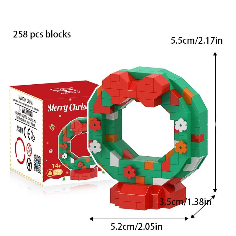 Interactive Christmas Tree Toy Compatible With Lego Plastic Material Non-electric Diy Customizable