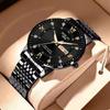 Timeless Men's Classic Ultra-Thin Steel Watch: Luminous Design with Convenient Double Calendar