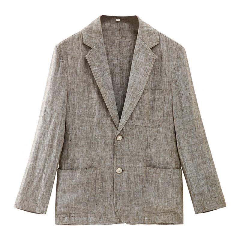 Men's 100% Pure Linen Casual Suit Jacket