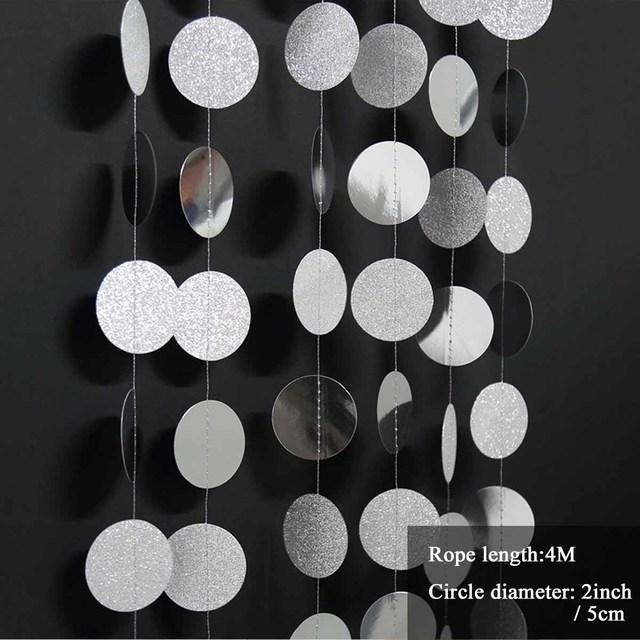 4m 13ft Třpytivý papír Banner Happy Birthday Party Dekorace První 1. Děti Chlapec Dívka Dospělý Rose Gold Garland Svatba Miminko