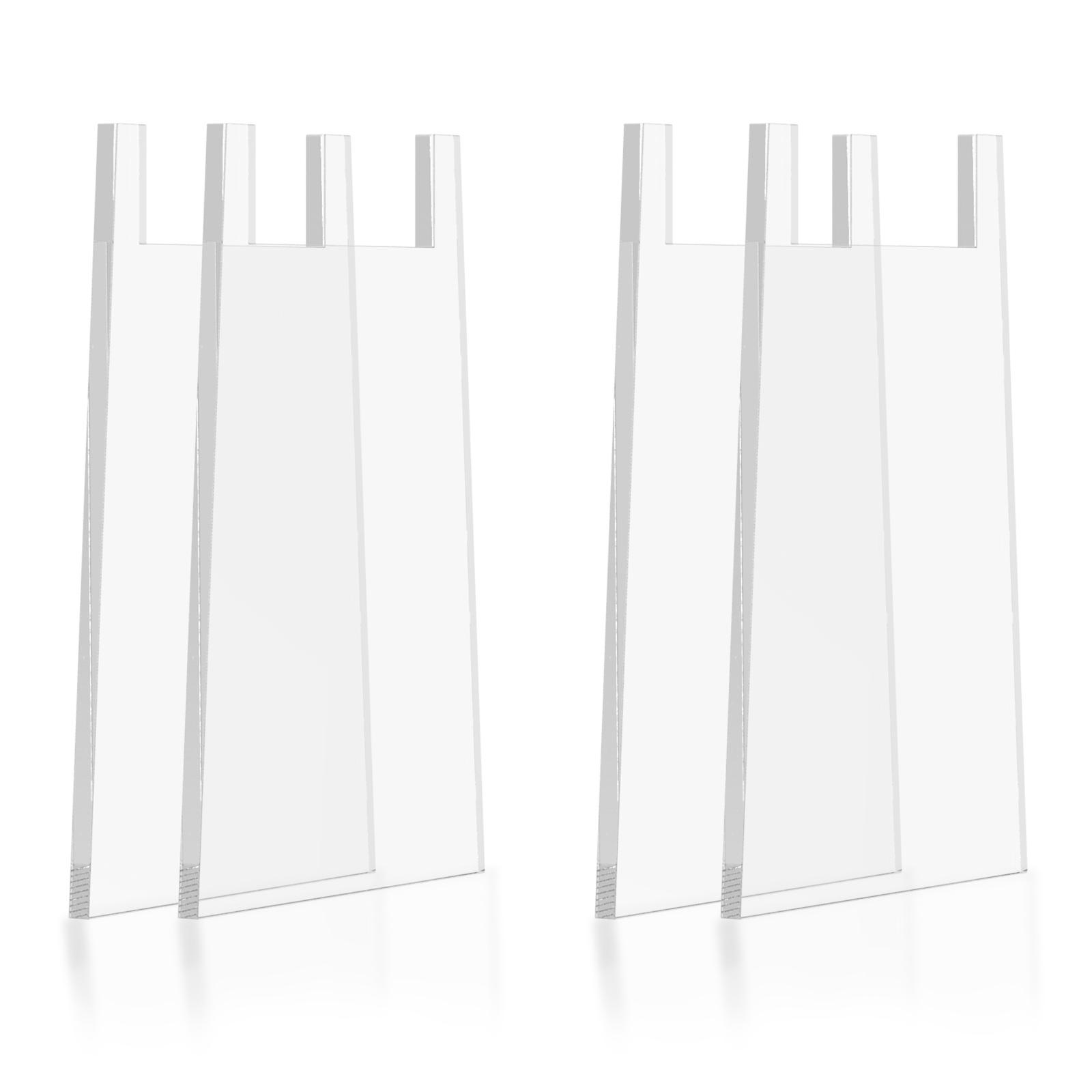 

4Pcs Couch Wall Stopper Clear Acrylic Wall Spacer Bed Sofa Stopper Furniture Wall Spacer Prevents Fire Safety from Wall Outlet within 3inch