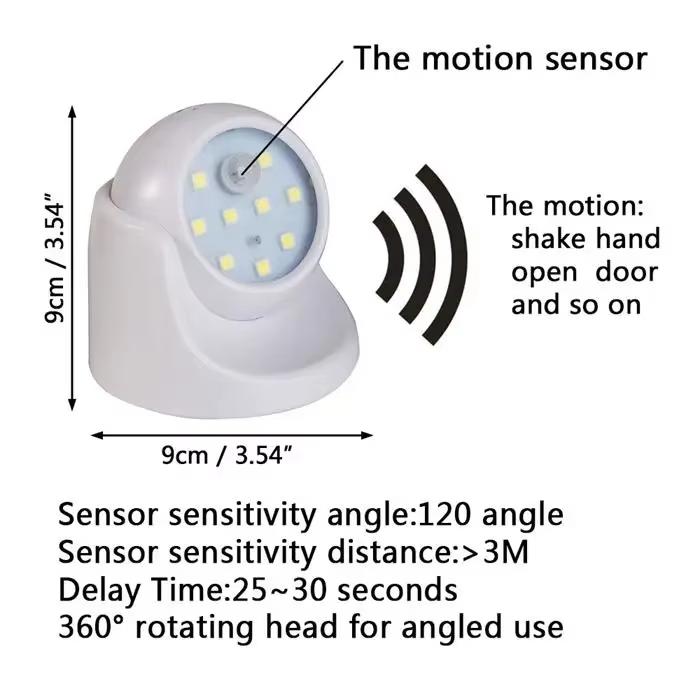 Induction Wall Night Light Multi-purpose Wall Night Light Energy-saving LED Wall Lamp 360-degree Rotation Porch Emergency Lamp