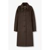 Toggle Hood Wool Blend Long Coat  9175411984 