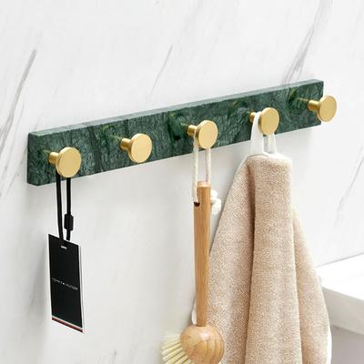 Marmor Badezimmerhaken Badezimmer Luxus Handtuchhalter Weiß/Grün/Schwarz Bademantelhaken Aufhänger Halter Kleiderhaken Badezimmer Hardware Set