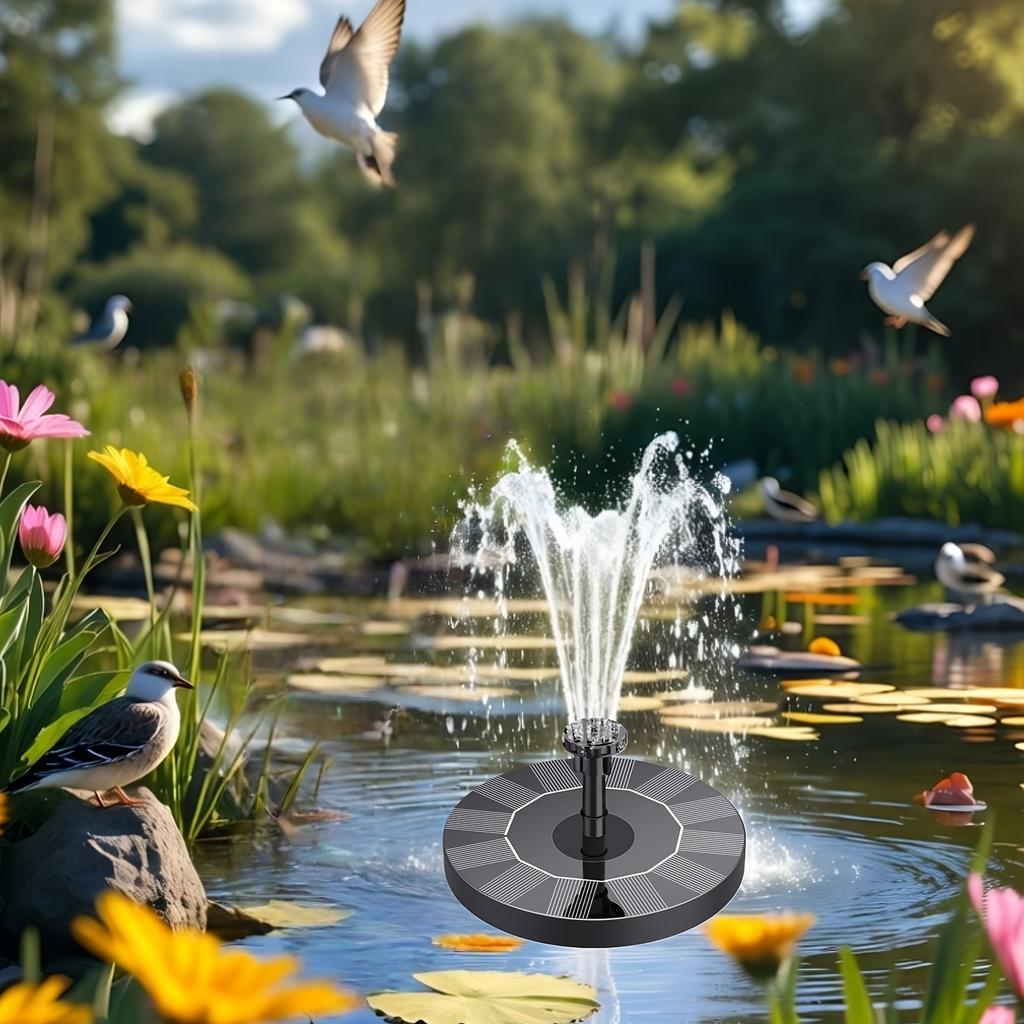High-quality 1W-1.5W IPX8 Solar Fountain for Bird Bath,Water Fountain, Solar Pond Aerator