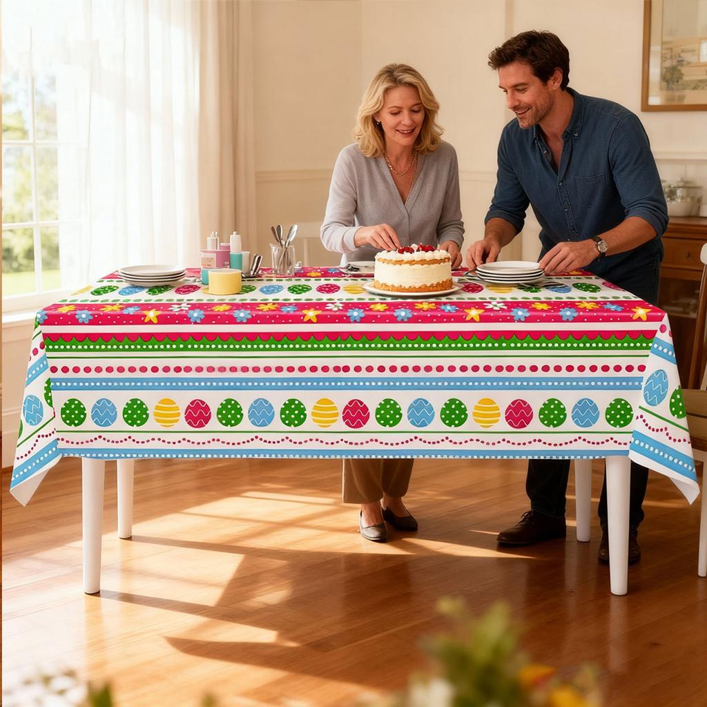 Theme Party Decorations,  Tablecloths, Festive Bunny Party Decorations, Tablecloths