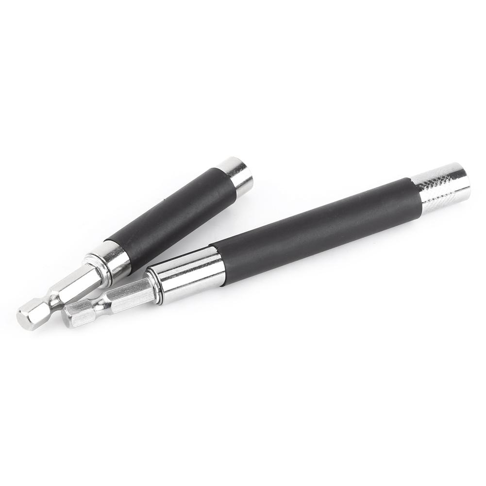 2pcs Extendible Hex Shank Socket Magnetic 1 4inch Electric Screwdriver Bit Holder Adapter