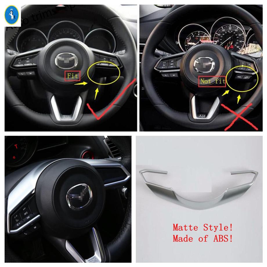 Matte Window Lift Button / Steering Wheel / Gear Shift / Air Outlet Vent Cover Trim For Mazda 3 2017 2018 Interior Accessories