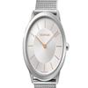 Calvin Klein Quarz Uhr Quarzwerk Edelstahl Armband 36mm Silbernes Zifferblatt Gleicher Stil für Männer und Frauen 30 Meter Wasserdicht K3M521Y6