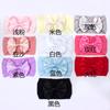 New soft nylon children's hair accessories, baby wide-edge bow elastic headscarf, baby headband.