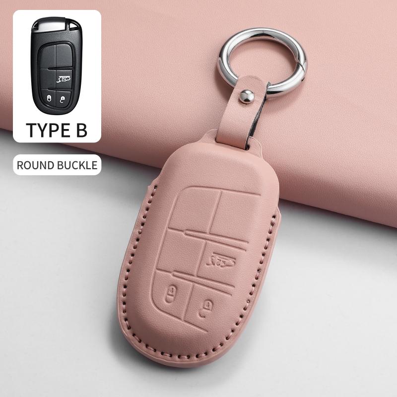 Car Key Case Cover Shell for Jeep Chrysler 300 200 Cherokee Wrangler Compass Renegade Fiat 500X Car Remote Key Shell Accessories