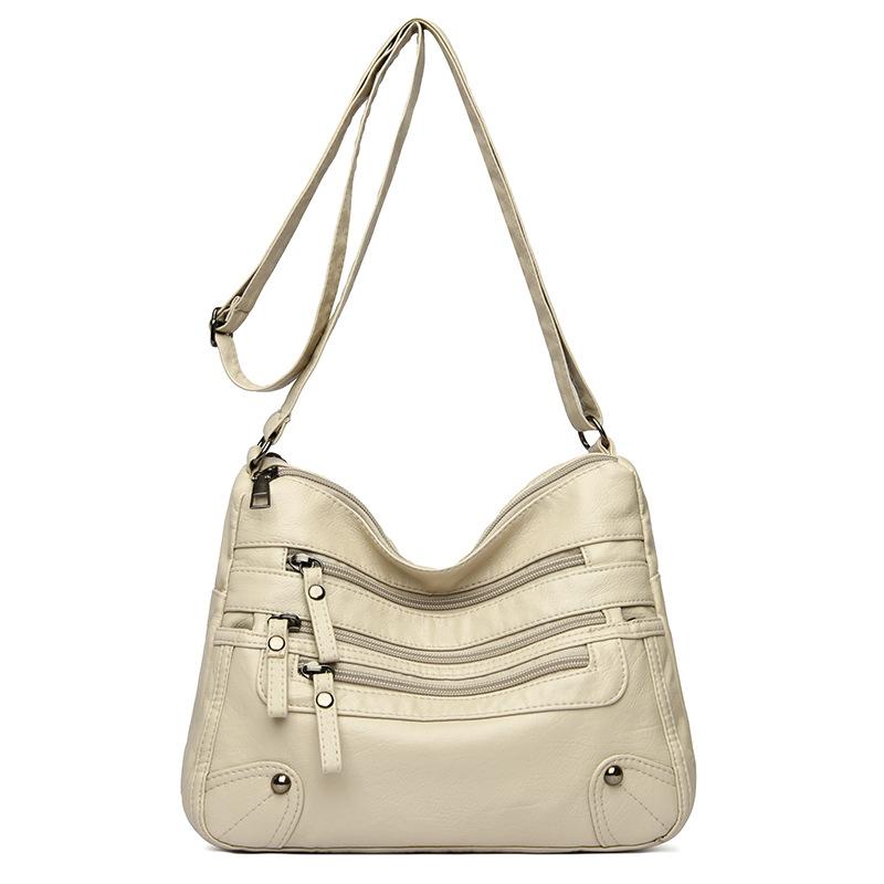 Dámská taška nový dámský batoh z měkké kůže velkokapacitní taška přes rameno a do ruky střední taška pro maminky