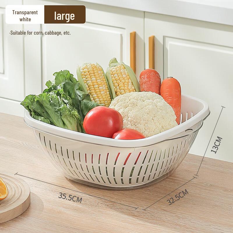 Yiqian Double-Layer Kitchen Drain & Storage Basket