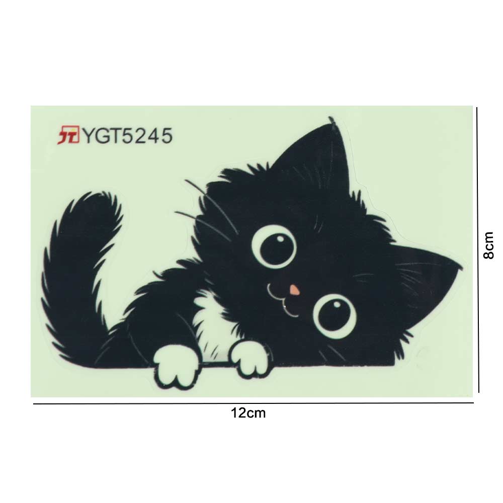 Self-Adhesive Glowing Cat Stickers Home Decor Cat Switch Stickers  Kids Room