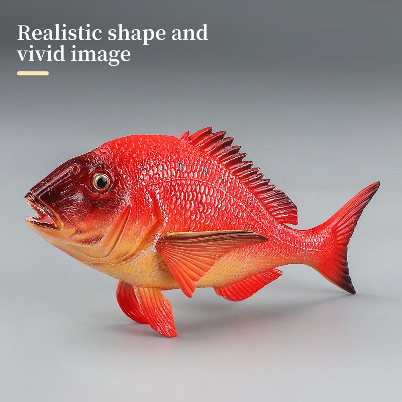 Set di Action Figure Modello Animali Marini - Pesci Oceanici Tonno Pesce Vela Persico Cernia Salmone PVC Giocattolo Educativo per Bambini