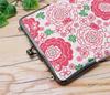 Slim Gamaguchi Pouch, Goshuin Albums Case, Rabbit Print, Canvas, 23.5 x 14.5 cm, Made in Japan