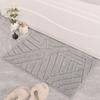 Non-Slip Microfiber Stripe Entrance Mat for Living Room, Bathroom, or Doorway