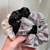 Luxurious Korean-Style Rhinestone Hair Tie with Imitation Silk Ribbon, Starry Headband, and Hair Bun Accessory