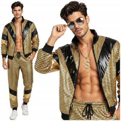 80s Tracksuit Outfit Retro Costume Tracksuits Disco Costume Vintage Sweatshirt Xl