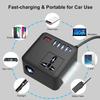 100W Automotive Inverter DC12V/24V To DC120V/220V, Peak LED With LED Display, Outlet Power Car Inverter Adapter, Fast Charging