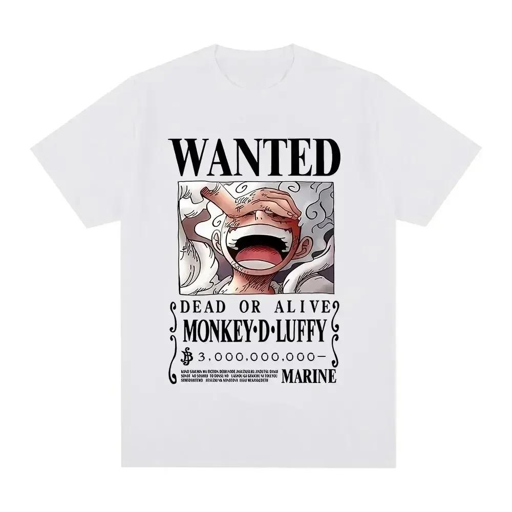 

Luffy Gear Women Unisex Y2K 2000S Cartoon Pure Cotton TShirt Unisex 90S Japanese Anime T Shirt Harajuku Streetwear Clothes Unisex S