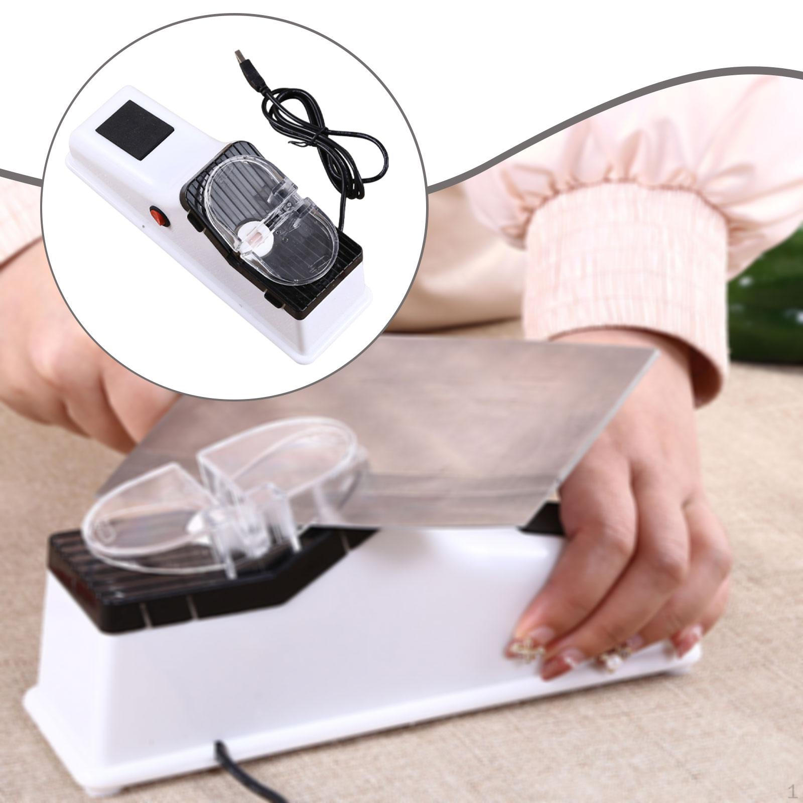 USB Electric Knives Sharpener Reusable Reliable Portable Stable Nonslip Base