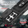 For Redmi Note 14 13 Pro 5G 4G Case Magnetic Ring Stand Rotating Slide Camera Lens Military Grade Armor Cover for Xiaomi 14T Pro