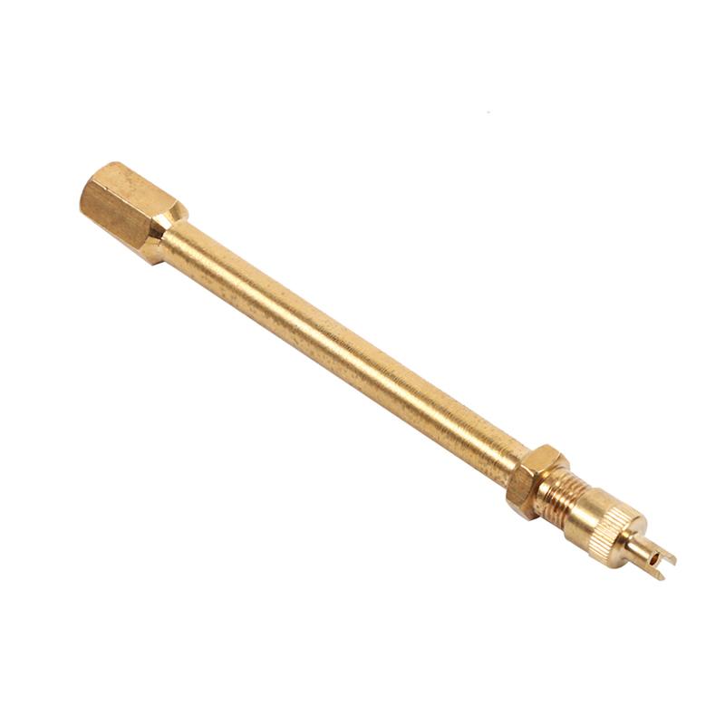 Brass Auto Tire Valve Stem Extension Pole Caps Extender Straight Bore 100/140/200 MM
